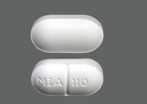 BAC 50mg-325mg-40mg Tablet Mikart Inc Pill Identification: MIA 110
