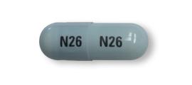 Generic Fioricet N26 N26 Pill - blue capsule/oblong, 22mm - Sunrise Pharmaceutical