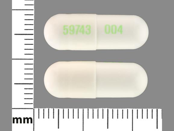 59743 004 Pill - white capsule/oblong - Qualitest Pharmaceuticals Inc.