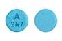 Generic Fioricet A 247 Pill - Norwich Pharmaceuticals, Inc. - blue round, 11mm