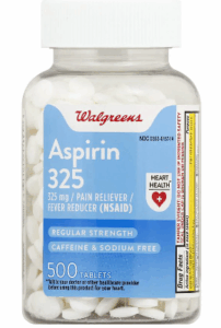 Probable and Suspected Interactions of Aspirin